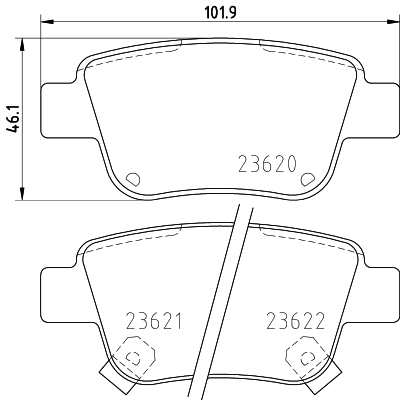 Klocki hamulcowe HELLA 8DB 355 017-331