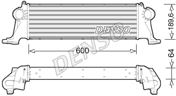 Chłodnica powietrza intercooler DENSO DIT12004