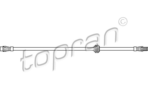 Przewód hamulcowy elastyczny TOPRAN 500 201