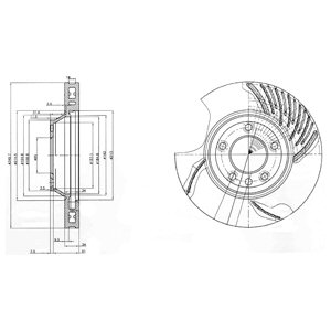 Tarcza hamulcowa DELPHI BG9774