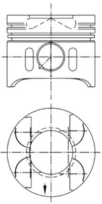 Tłok KOLBENSCHMIDT 41014620