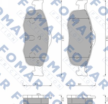 Klocki hamulcowe FOMAR FRICTION FO 491681