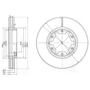 Tarcza hamulcowa DELPHI BG3817