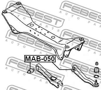 Tuleja wahacza FEBEST MAB-050