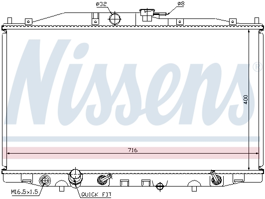 Chłodnica NISSENS 68112