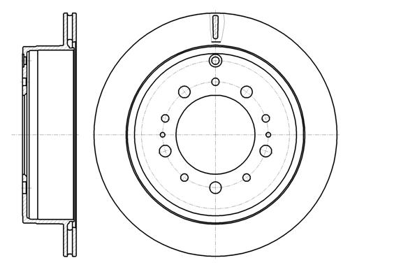 Tarcza hamulcowa REMSA 61257.10