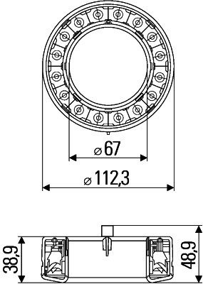 Lampa tylna zespolona HELLA 2SB 009 362-041