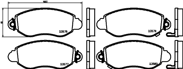 Klocki hamulcowe HELLA PAGID 8DB 355 019-361