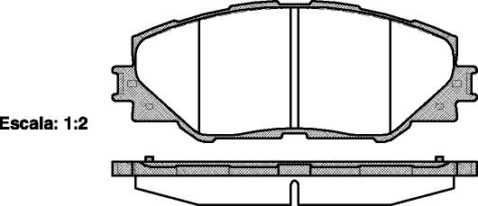 Klocki hamulcowe REMSA 1234.00