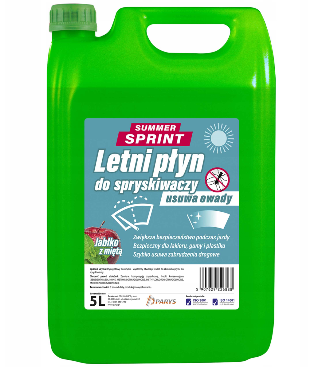 Płyn sprys.letni 5L SUMMER SPRINT jabłko z miętą