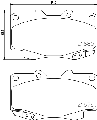 Klocki hamulcowe HELLA 8DB 355 013-481