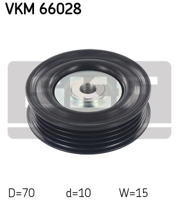Rolka prowadząca paska osprzętu SKF VKM 66028