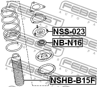 Osłona  miecha powietrznego FEBEST NSHB-B15F