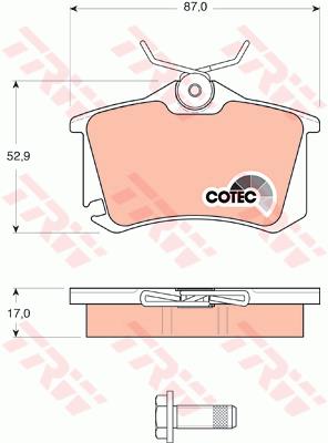 Klocki hamulcowe TRW GDB1578