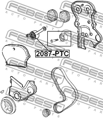 Rolka napinacza paska rozrządu FEBEST 2087-PTC