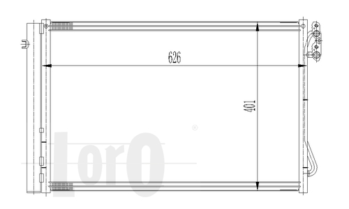Skraplacz klimatyzacji ABAKUS 004-016-0021