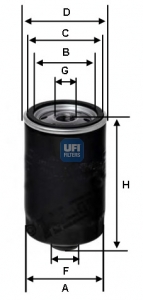 Filtr oleju UFI 23.156.03