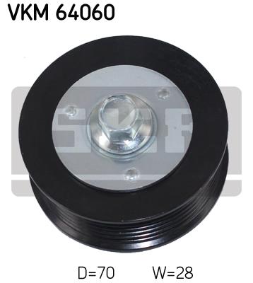 Rolka prowadząca paska osprzętu SKF VKM 64060