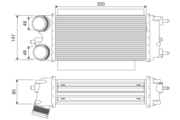 Chłodnica powietrza intercooler VALEO 818539