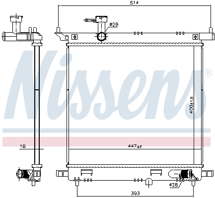 Chłodnica NISSENS 606138