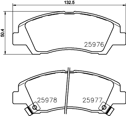 Klocki hamulcowe HELLA 8DB 355 023-001