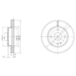 Tarcza hamulcowa DELPHI BG2629