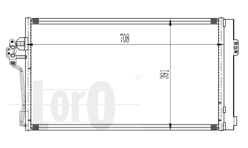 Skraplacz klimatyzacji ABAKUS 033-016-0012