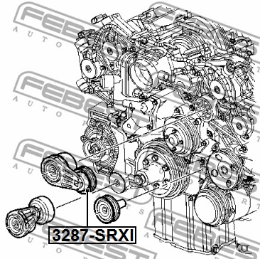 Rolka napinacza paska osprzętu FEBEST 3287-SRXI