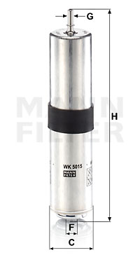 Filtr paliwa MANN-FILTER WK 5015