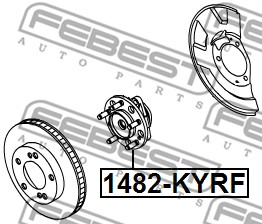 Piasta koła FEBEST 1482-KYRF