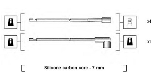 Przewody zapłonowe MAGNETI MARELLI 941044110501