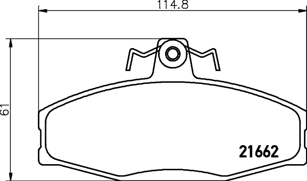Klocki hamulcowe HELLA 8DB 355 017-931