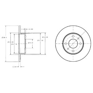 Tarcza hamulcowa DELPHI BG2313