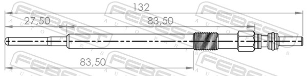 Świeca żarowa FEBEST 22642-001