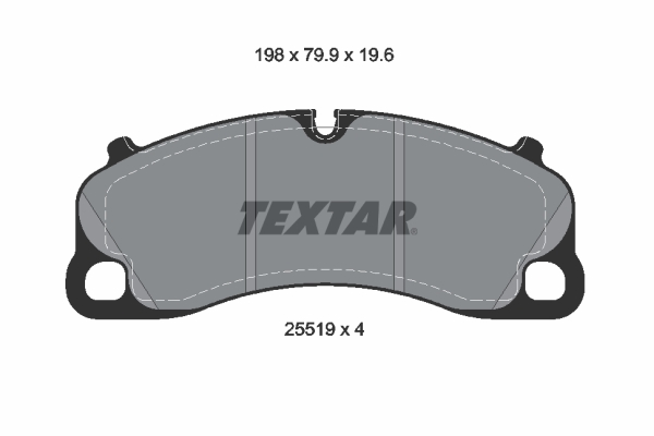 Klocki hamulcowe TEXTAR 2551901