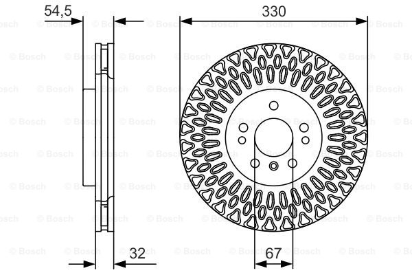 Tarcza hamulcowa BOSCH 0 986 479 D08