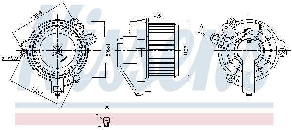 Silnik elektryczny dmuchawy NISSENS 87705