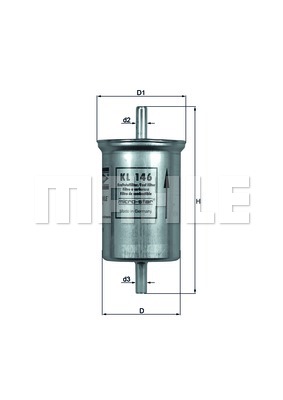 Filtr paliwa MAHLE KL 146
