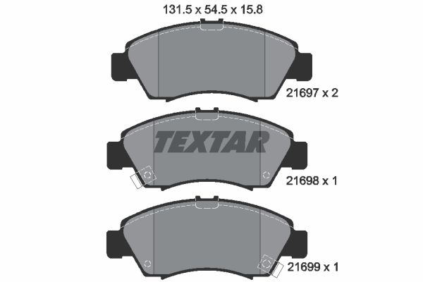 Klocki hamulcowe TEXTAR 2169701