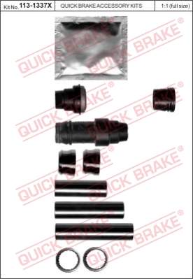 Zestaw tulei prowadzących zacisk hamulca QUICK BRAKE 113-1337X