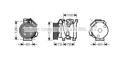 Kompresor klimatyzacji AVA QUALITY COOLING TOAK451