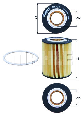 Filtr oleju KNECHT OX 433D