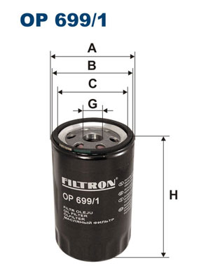 Filtr oleju FILTRON OP699/1