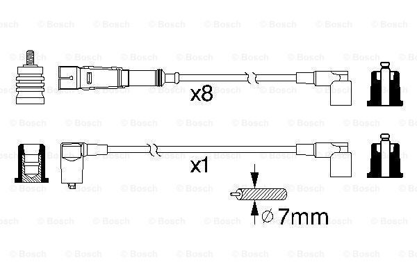 Przewody zapłonowe BOSCH 0 986 356 330