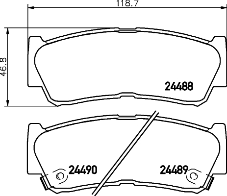 Klocki hamulcowe HELLA 8DB 355 013-081