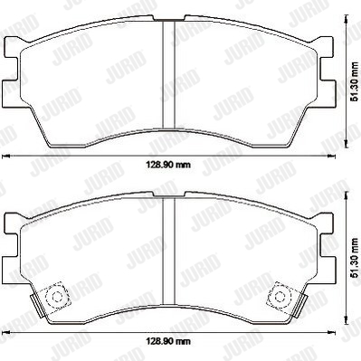 Klocki hamulcowe JURID 572560J