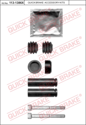 Zestaw tulei prowadzących zacisk hamulca QUICK BRAKE 113-1386X