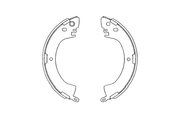 Zestaw szczęk hamulcowych KAVO PARTS KBS-6408
