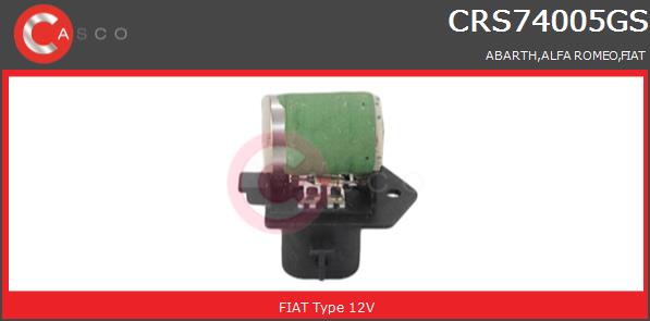 Rezystor wentylatora chłodnicy CASCO CRS74005GS