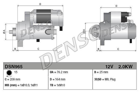 Rozrusznik DENSO DSN965